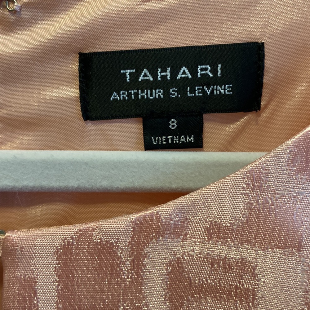Tahari ASL Pink Jacquard Shift Dress - Picture 5 of 8